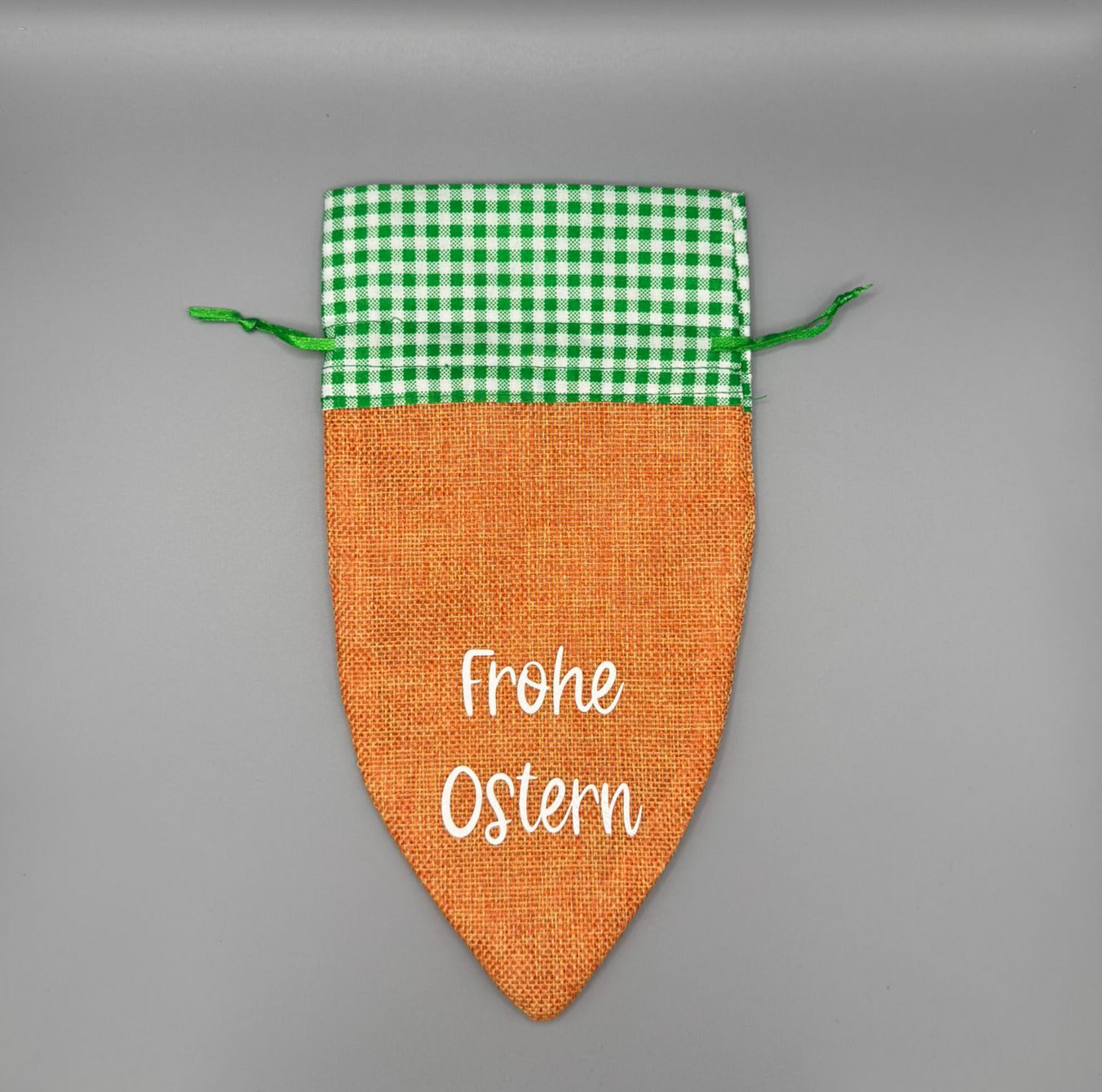 Osterbeutel Karotte Jute
