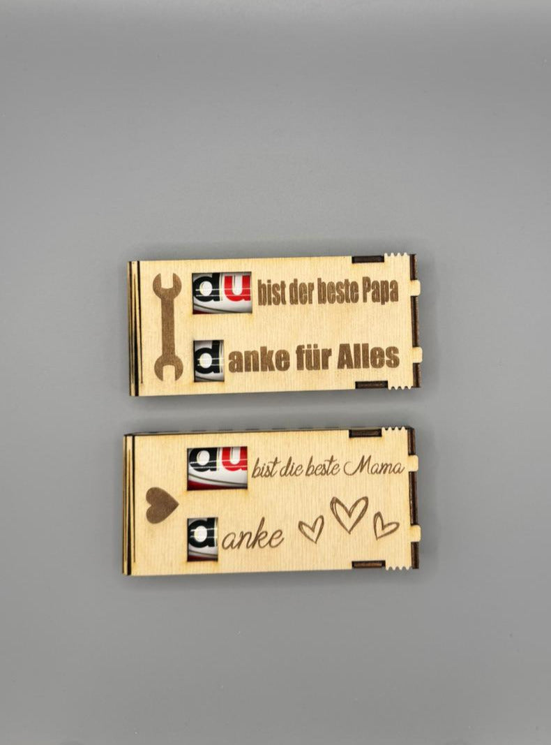 Du (Doppel)Geschenkbox mit Wunschtext