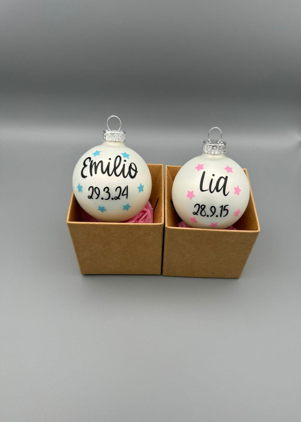 Weihnachtskugeln mit Personalisierung