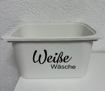 Aufkleber für Wäscheboxen