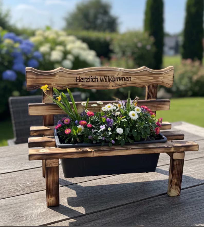 Blumenbank personalisiert