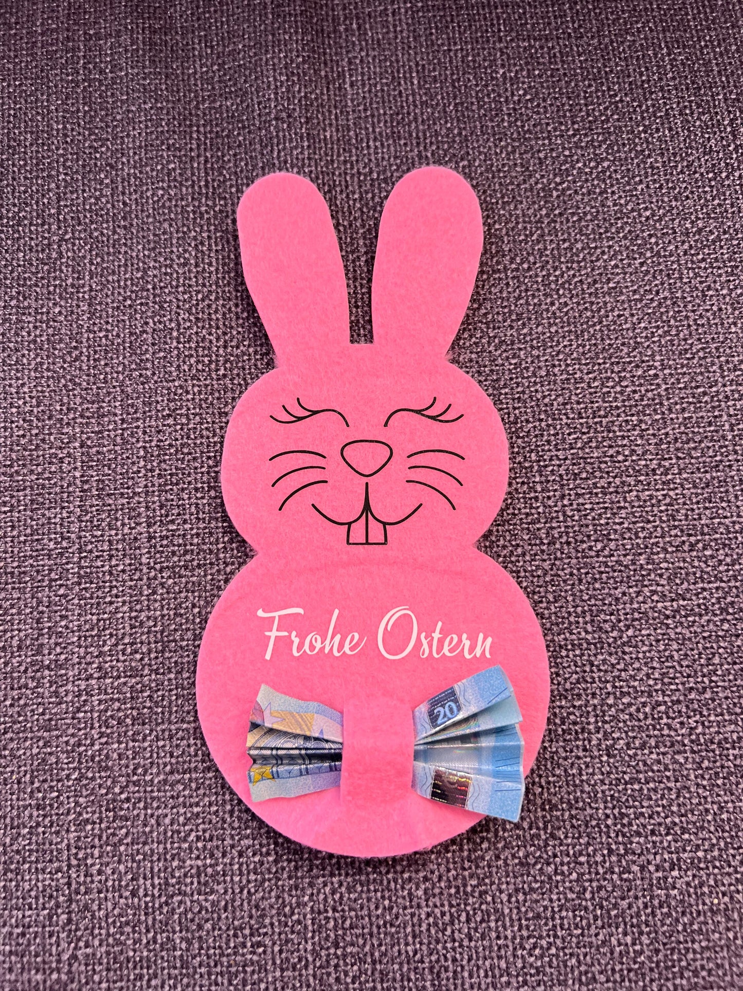Filz Osterhasen Geldgeschenk Ostern