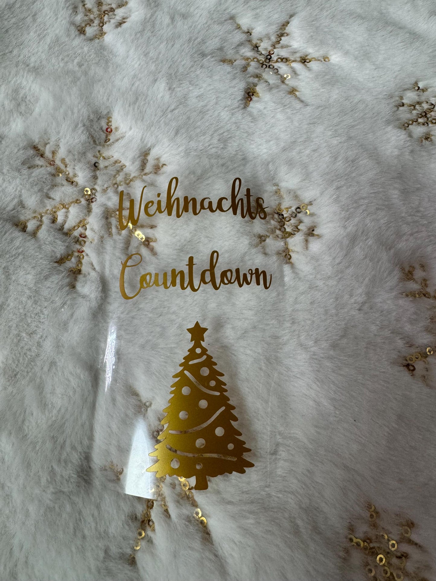 Aufkleber Adventskalender Glas