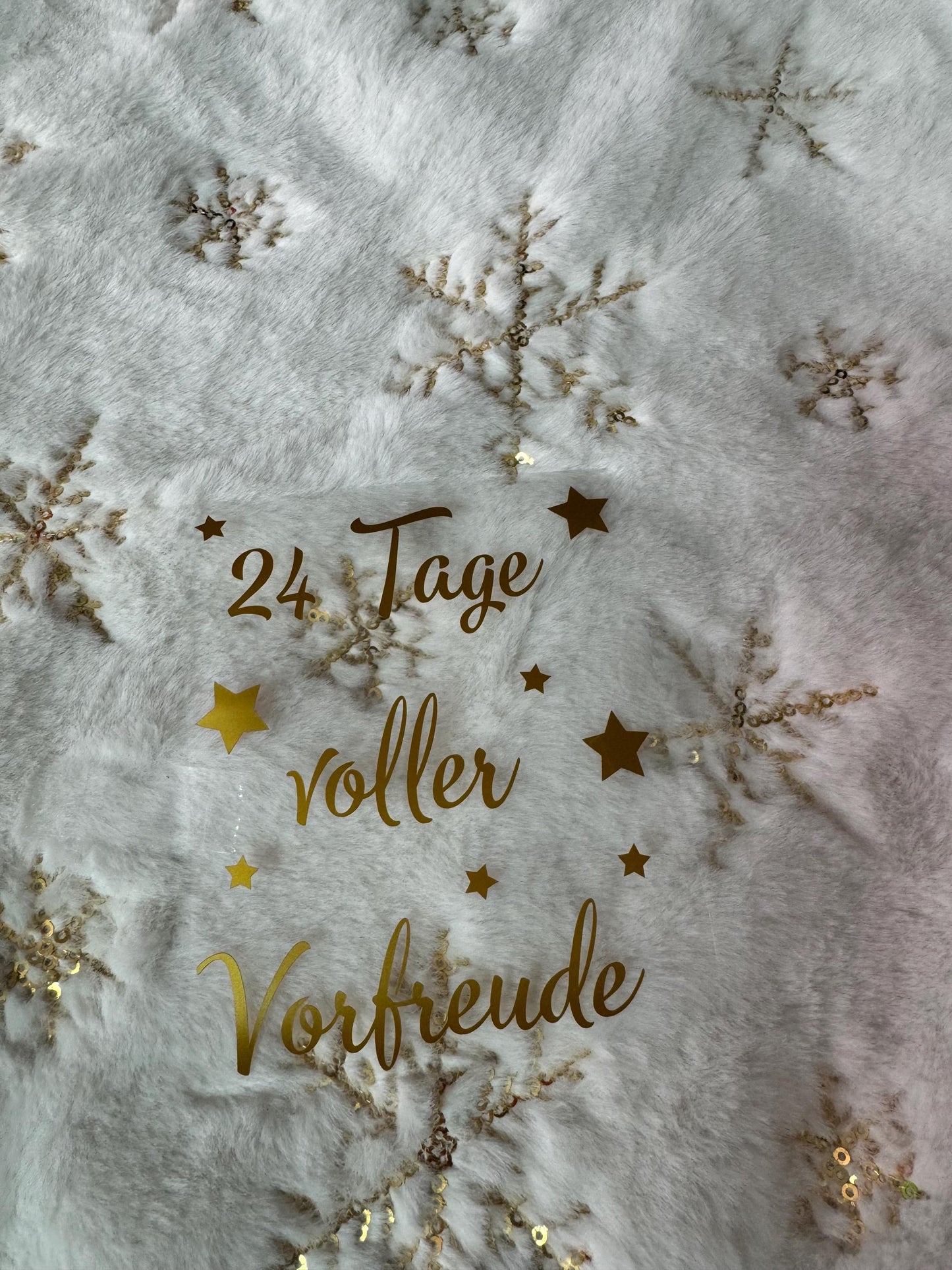Aufkleber Adventskalender Glas
