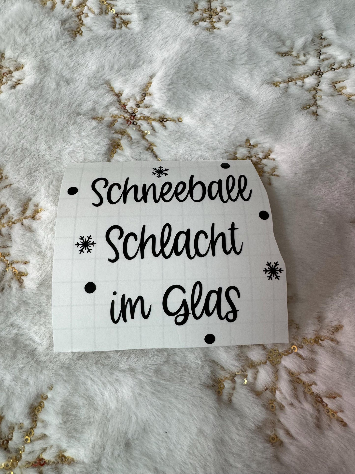 Aufkleber Adventskalender Glas