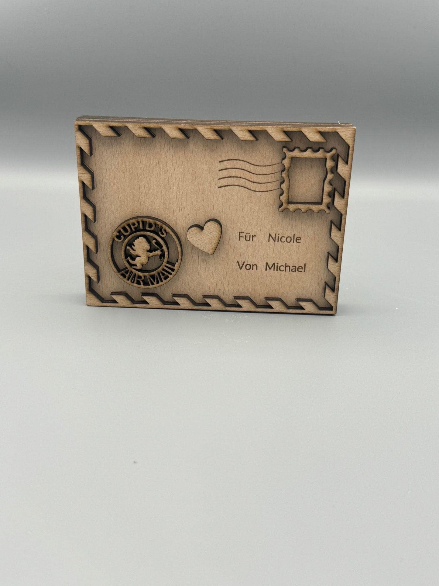 Geschenkkarten-Box aus Holz