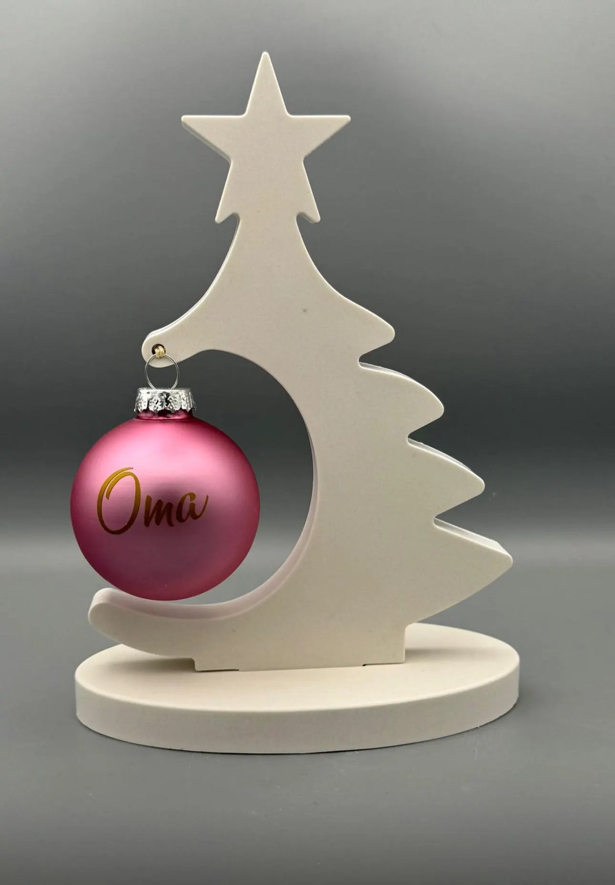 Weihnachtskugelhalter Keraflott , Tannenbaum , Christbaumkugel , personalisiert , Weihnachten , Trauerbaum