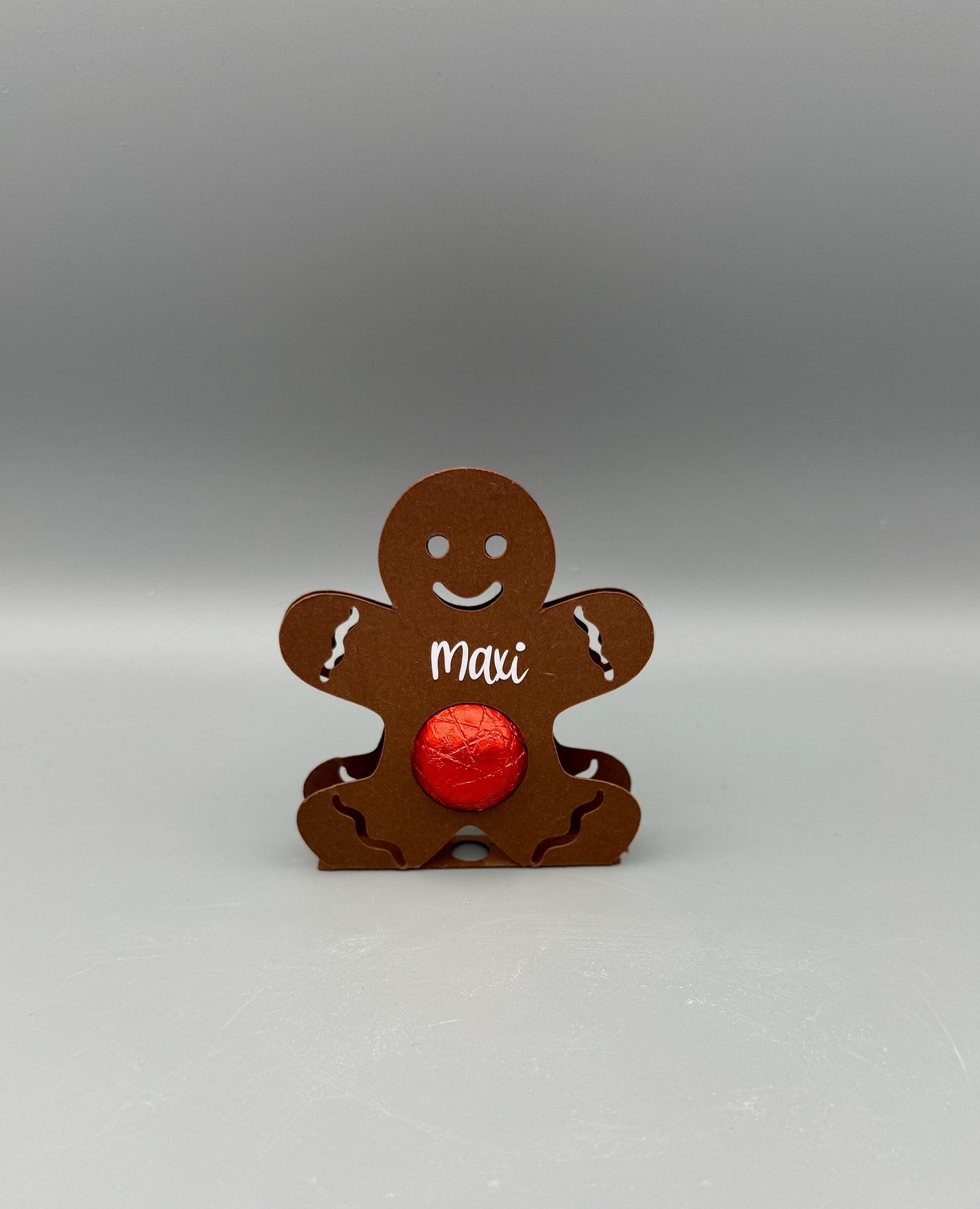 Lebkuchen- Männchen Schokoladenhalter Personalisiert