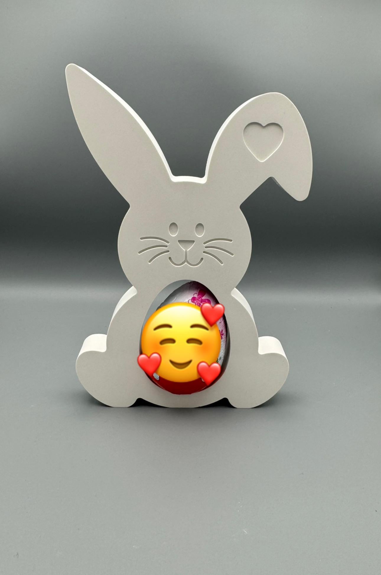 Keraflott Hase Schlappohr mit Herz für (Schoko) Eier
