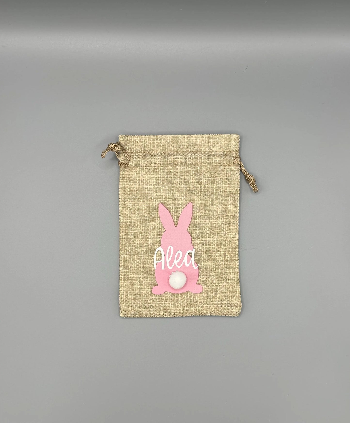Osterhasen-Beutel aus Jute, personalisiert