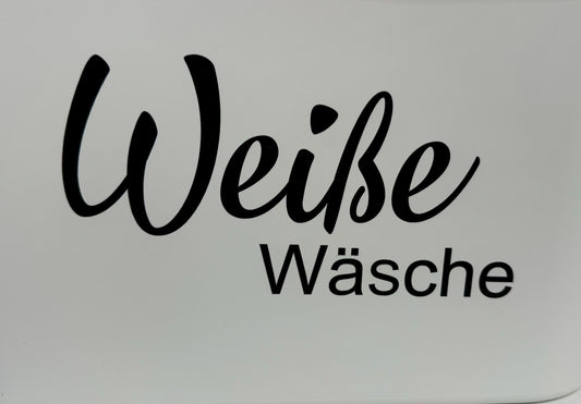 Aufkleber für Wäscheboxen