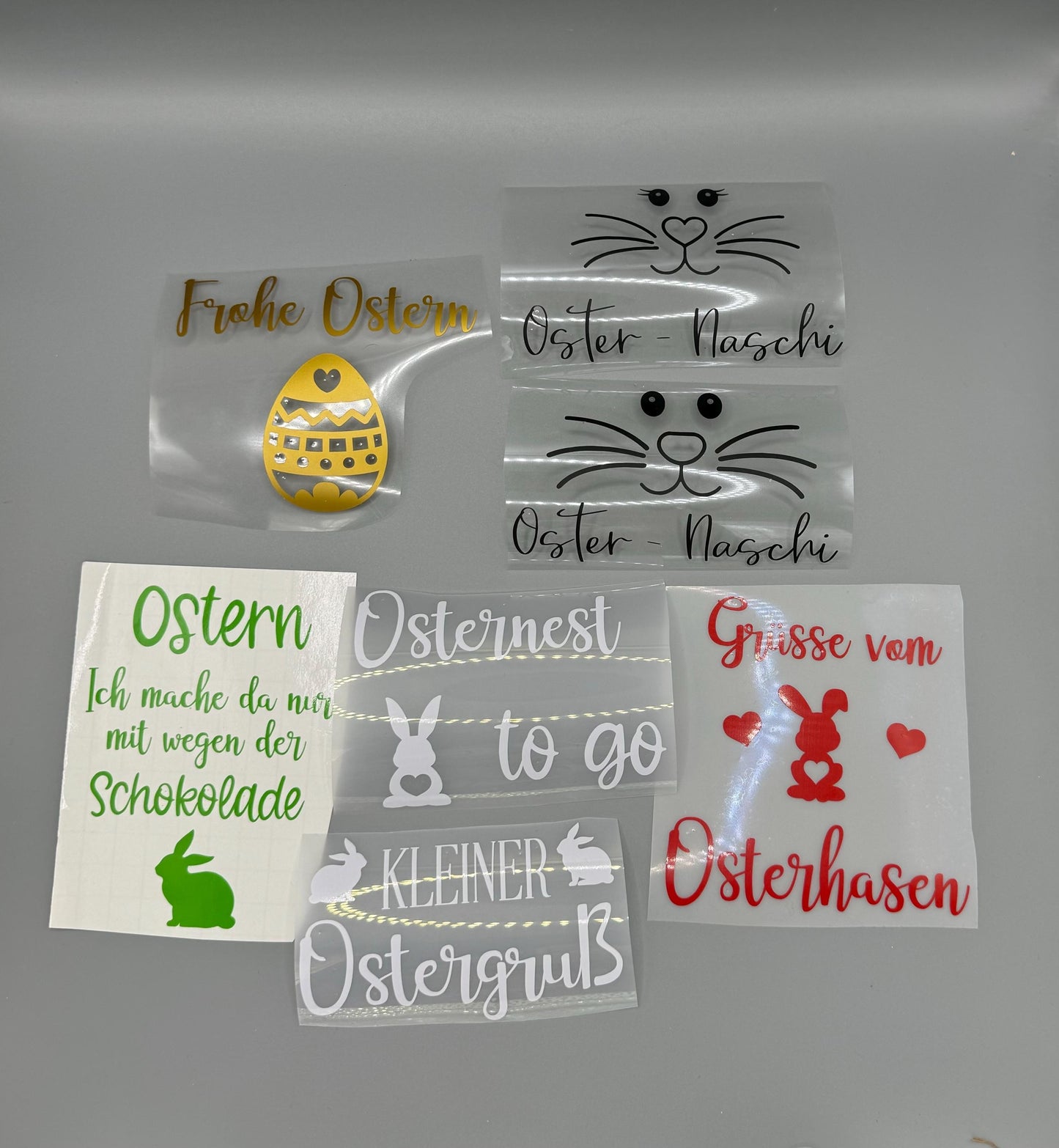 Aufkleber Oster-Geschenglas