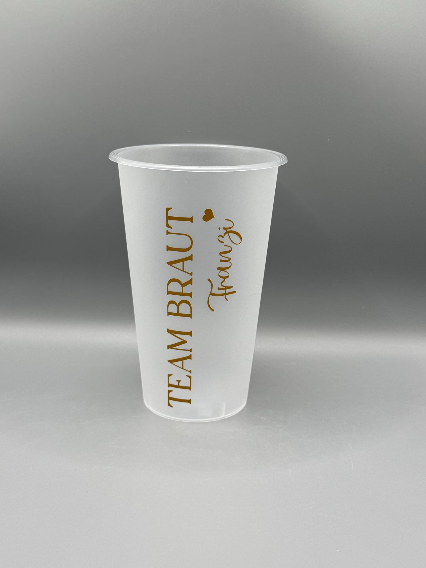 Einwegtrinkbechwr personalisiert/Hochzeit/Geburtstag/Junggesellenabschied/Team Braut