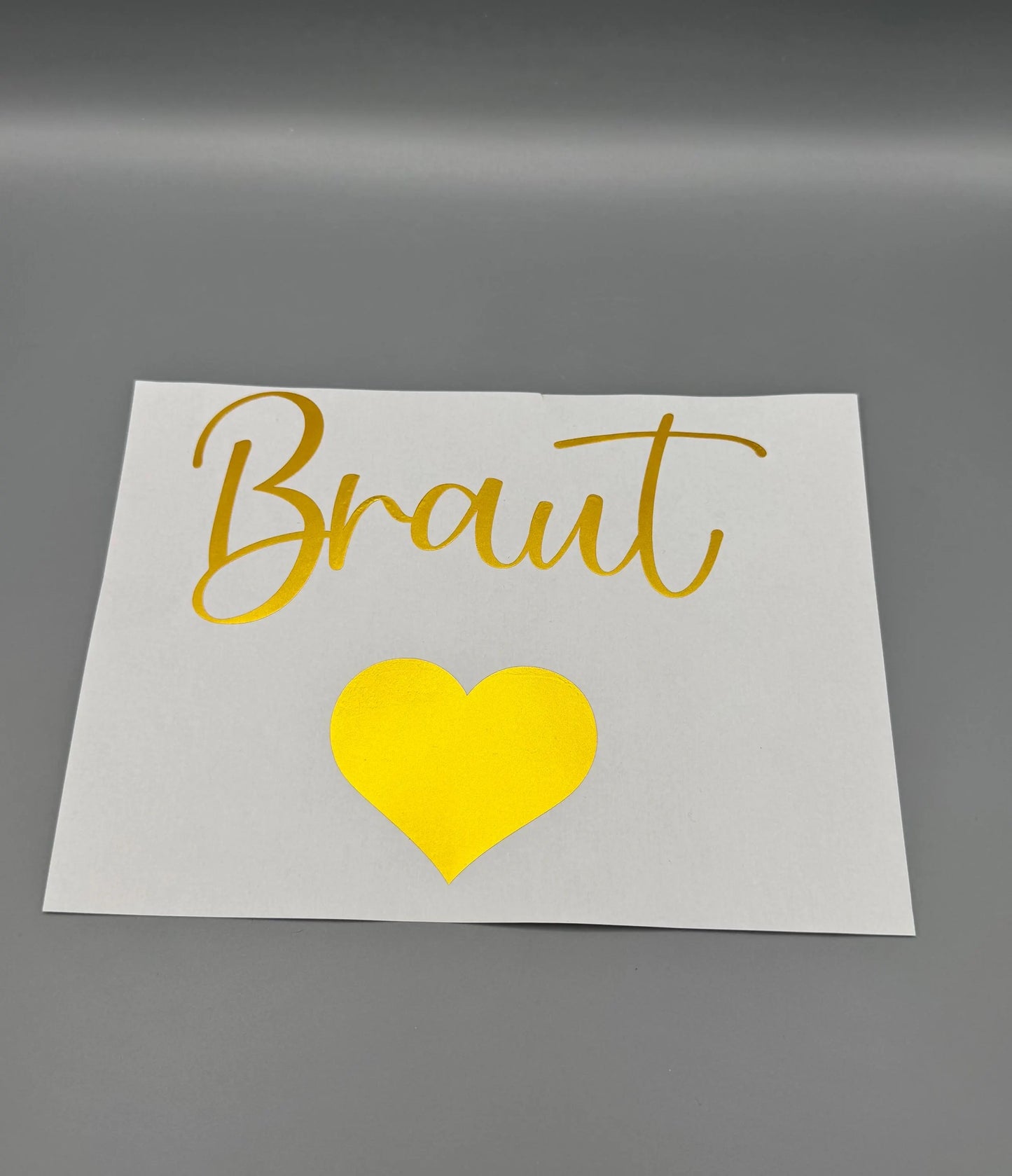 Bügelbild/Braut/Hochzeit/Junggesellenabschied