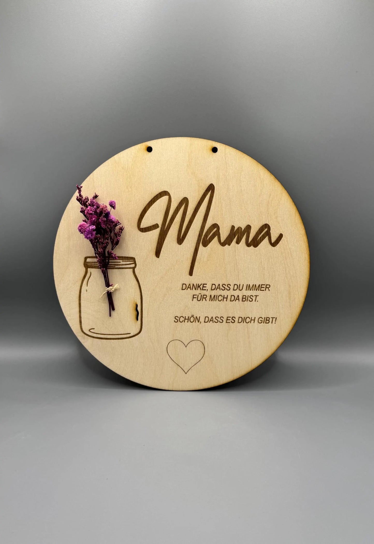 Muttertags/Vatertagsgeschenk/Holz/Trockenblumen