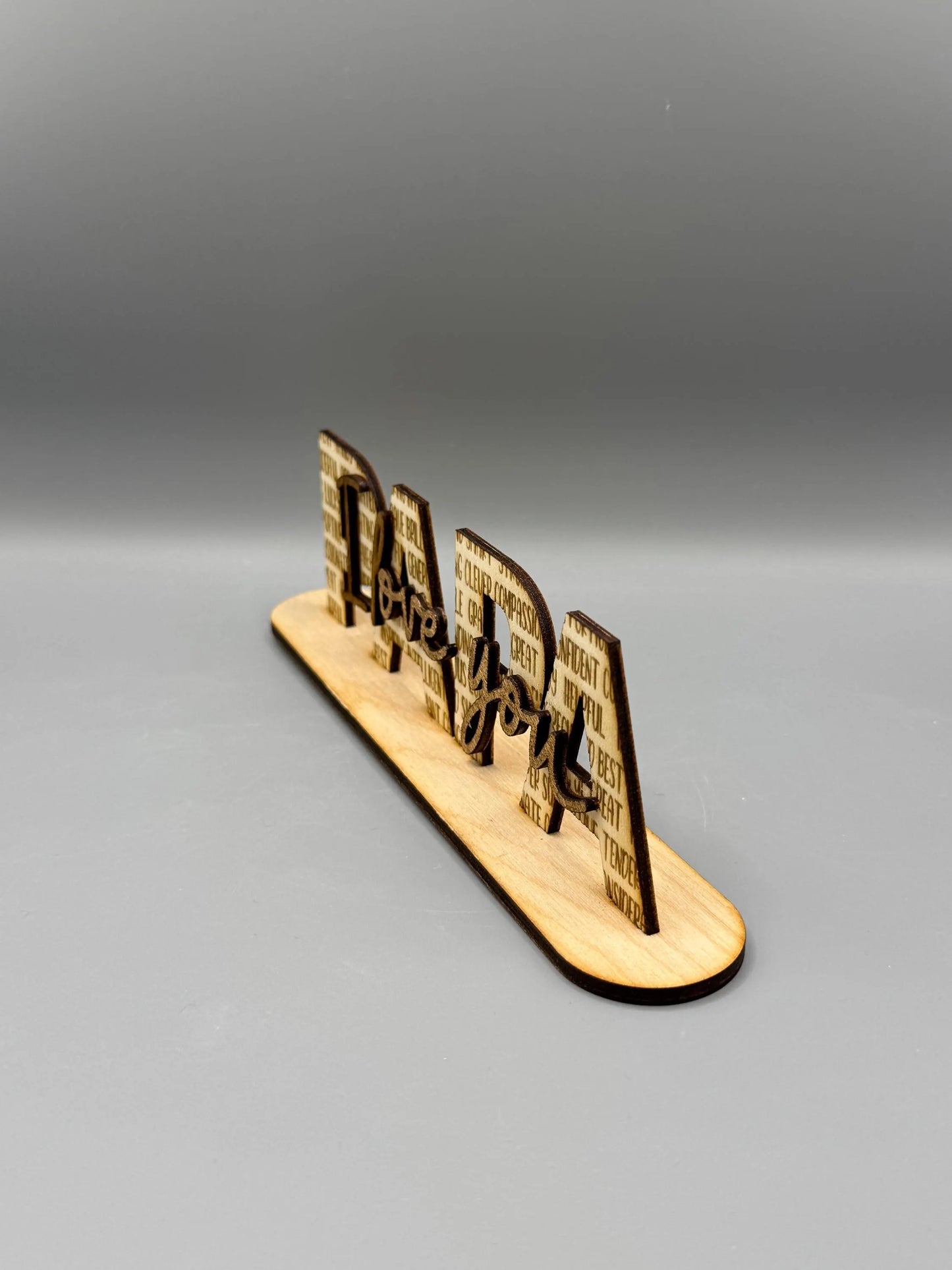Aufsteller PAPA aus Holz/Vatertagsgeschenk