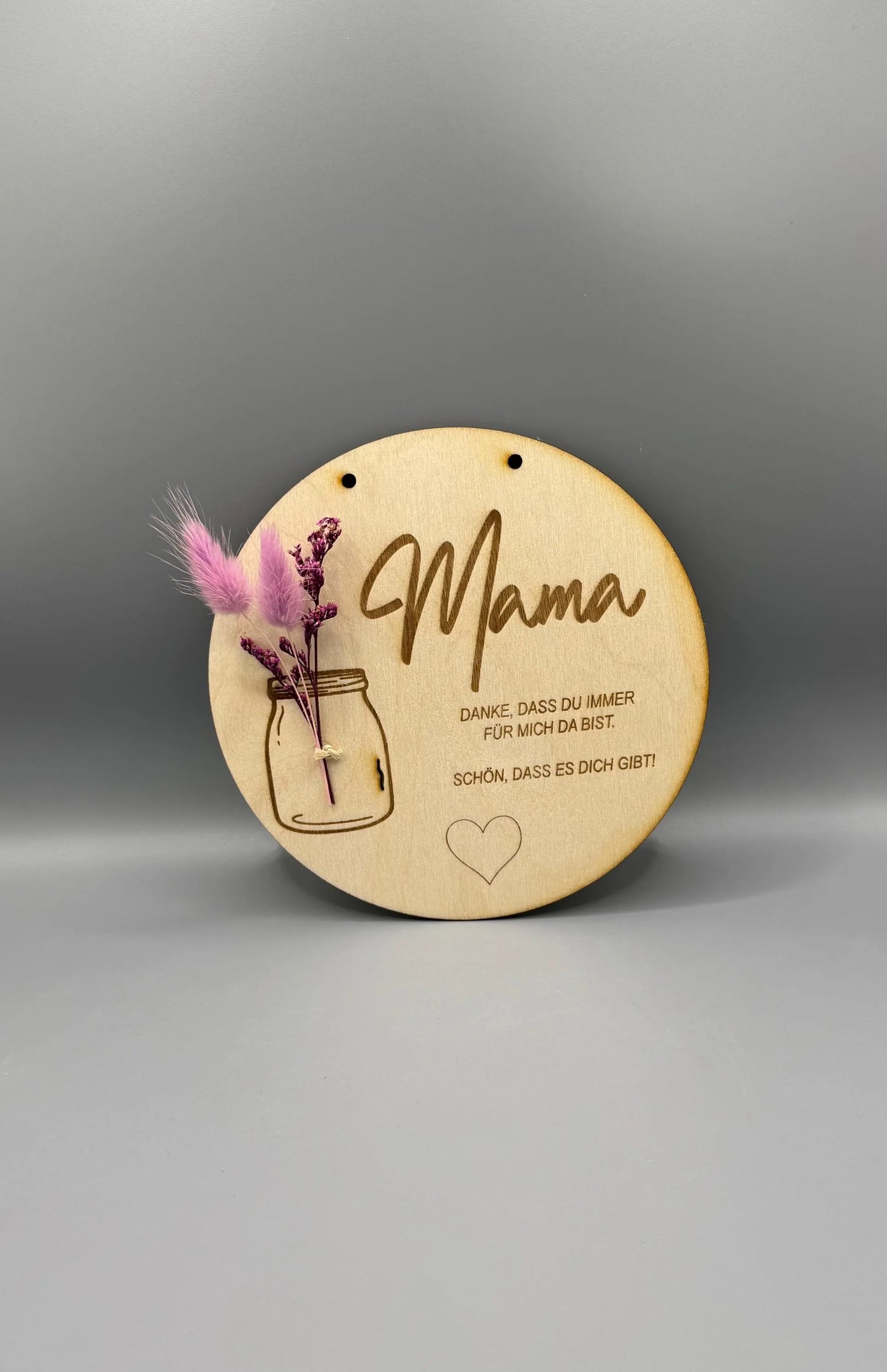 Muttertags/Vatertagsgeschenk/Holz/Trockenblumen