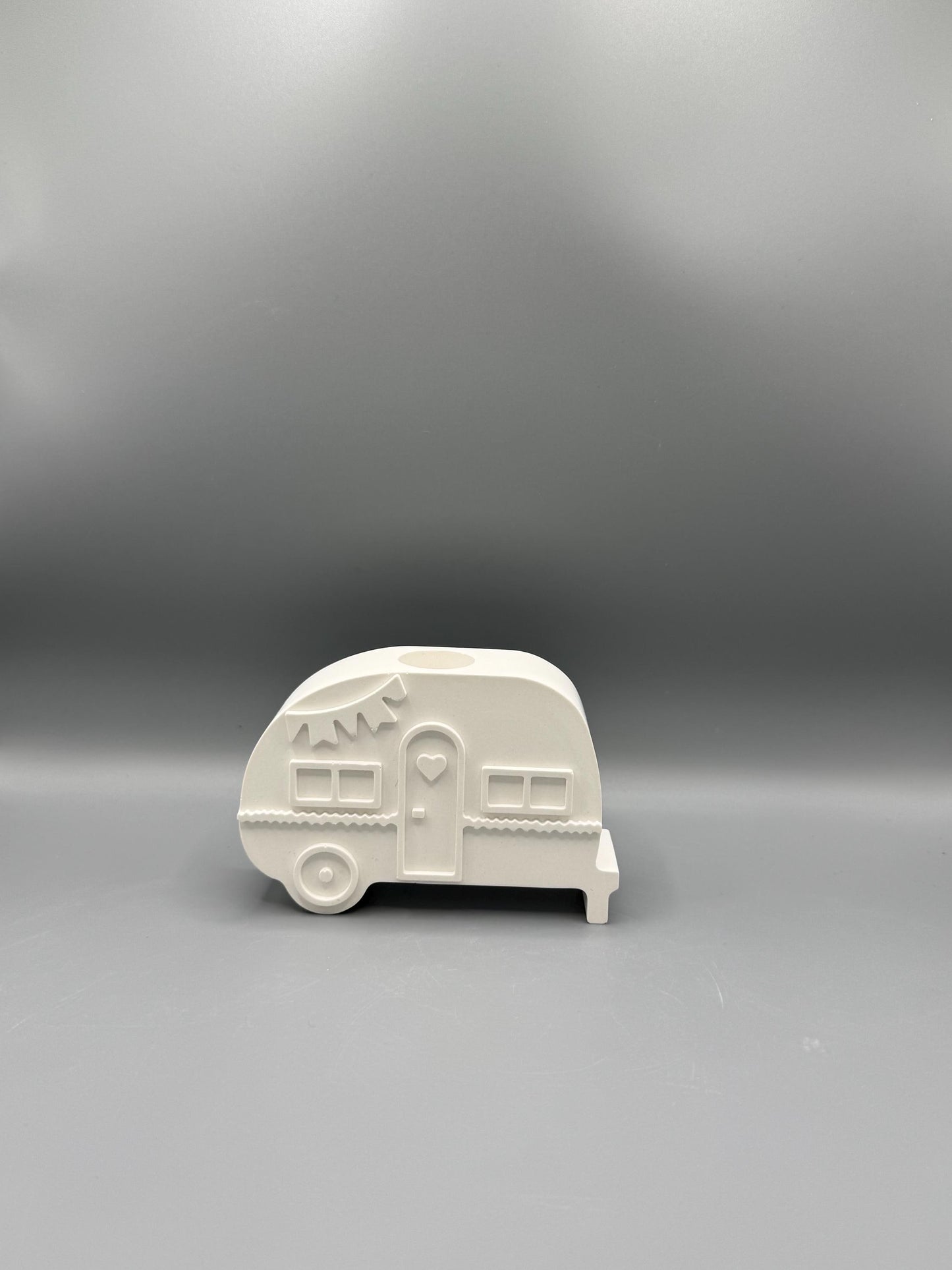 Wohnwagen-Kerzenhalter aus Keraflott/ Geburtstag/Camping