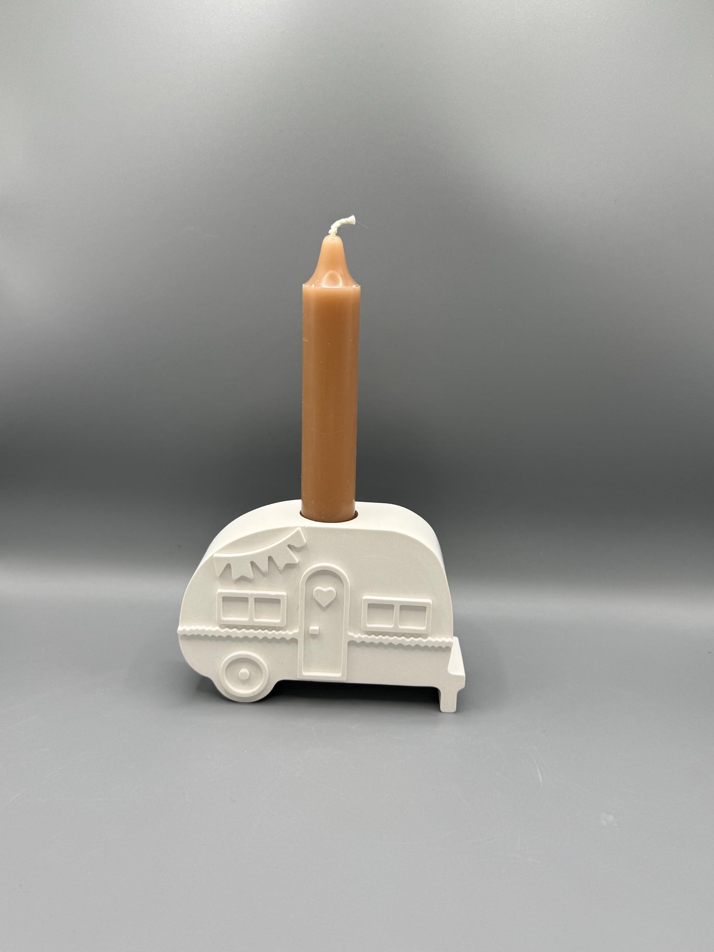 Wohnwagen-Kerzenhalter aus Keraflott/ Geburtstag/Camping