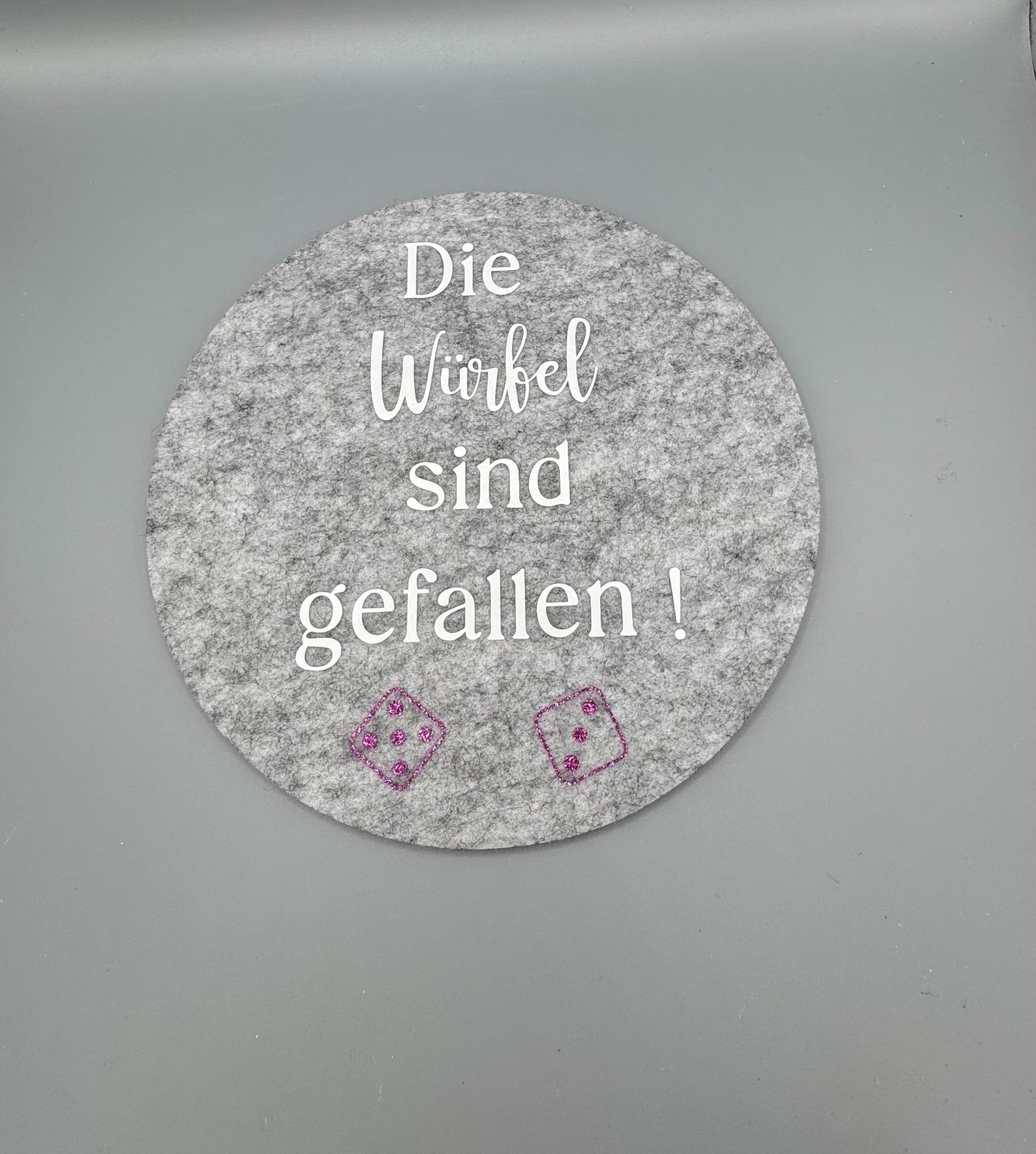 Würfelmatte aus Filz