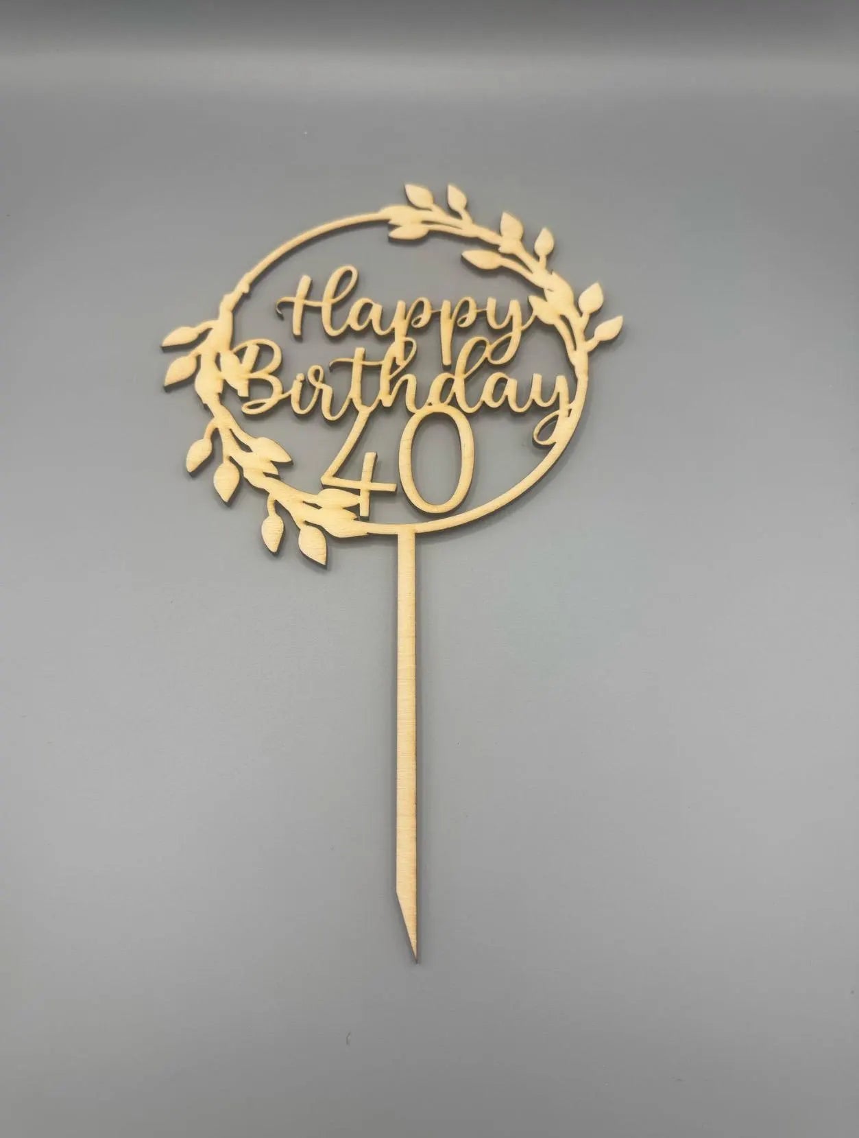 Tortenstecker Geburtstag mit Jahreszahl