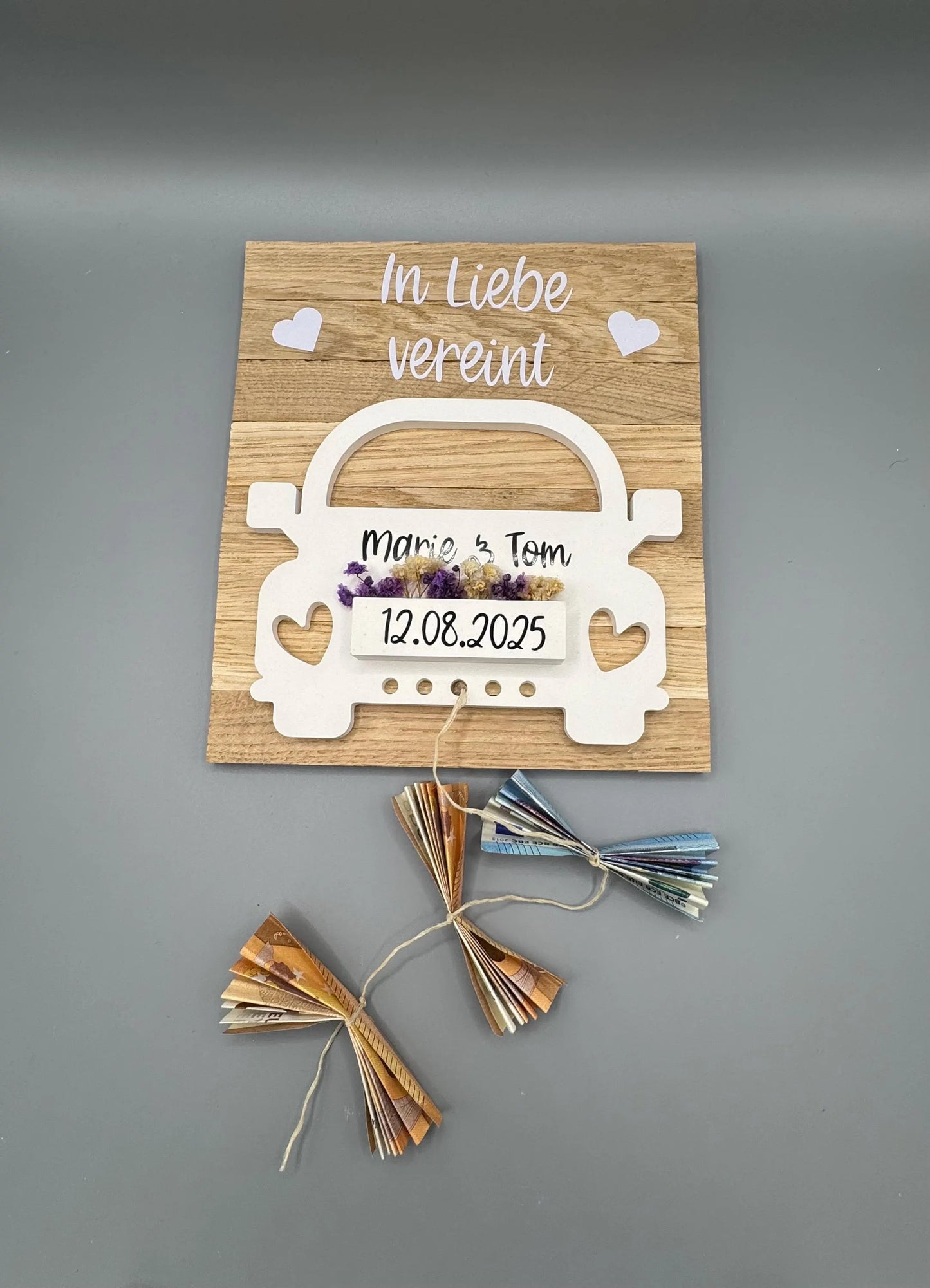 Geldgeschenk Hochzeit personalisiert