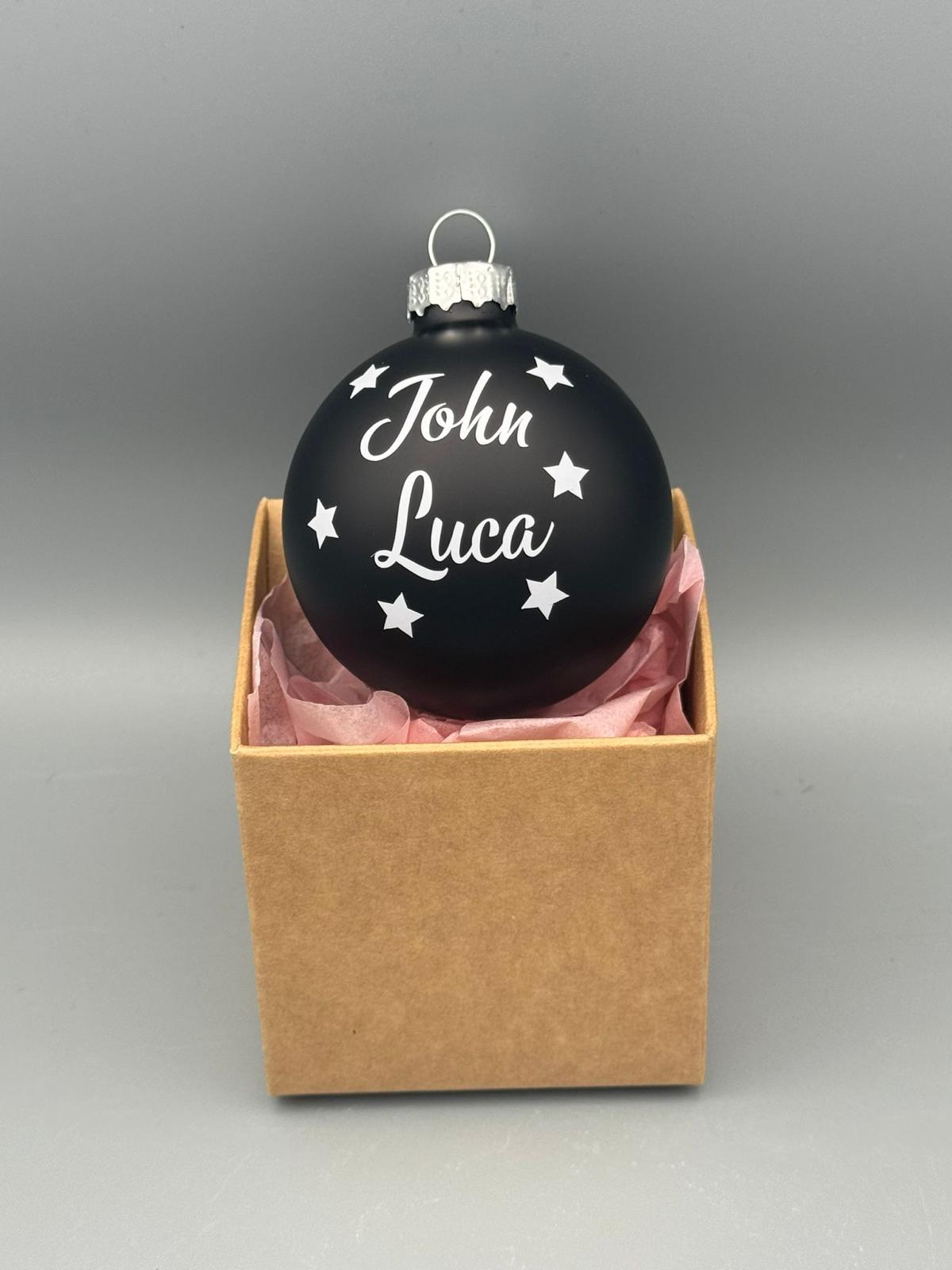 Weihnachtskugeln mit Personalisierung