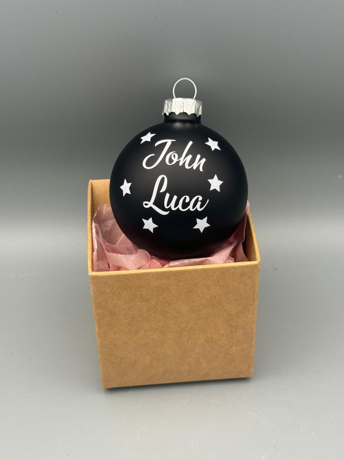 Weihnachtskugeln mit Personalisierung