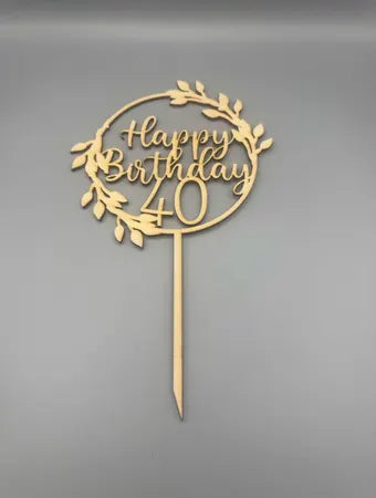 Tortenstecker Geburtstag mit Jahreszahl
