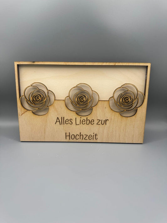 Kartenhalter Hochzeit/Geldgeschenk