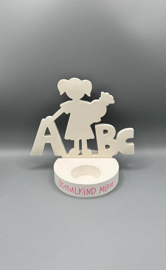 Keraflott Aufsteller Mädchen mit Schultüte/ Einschulung/ABC/