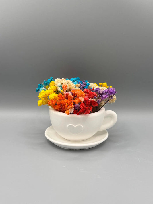 Deko Tasse aus Keraflott/ Geldgeschenk