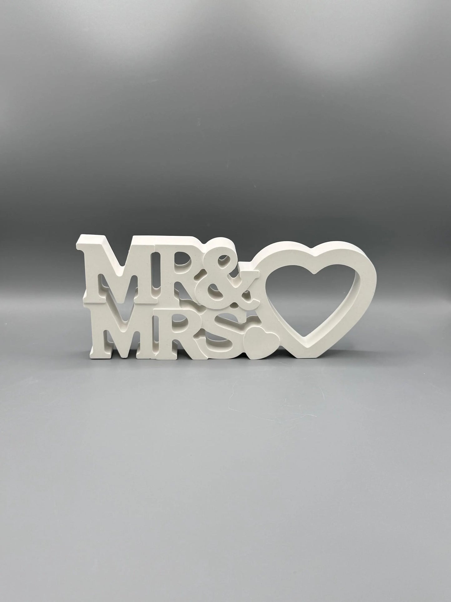 MR & MRS. Schriftzug Keraflott
