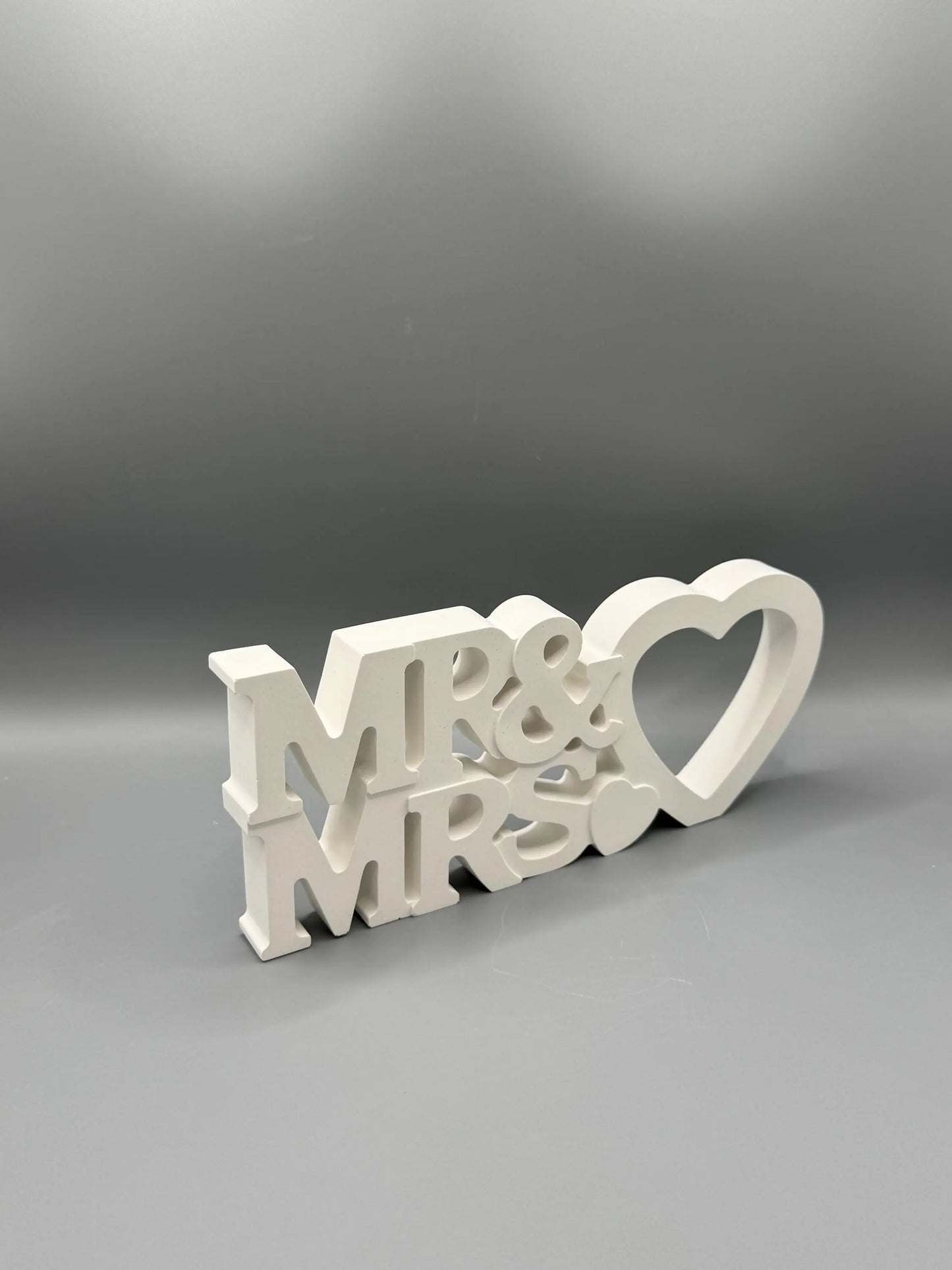 MR & MRS. Schriftzug Keraflott