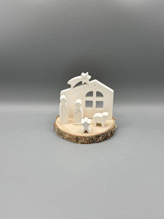Mini Weihnachtskrippe aus Keraflott