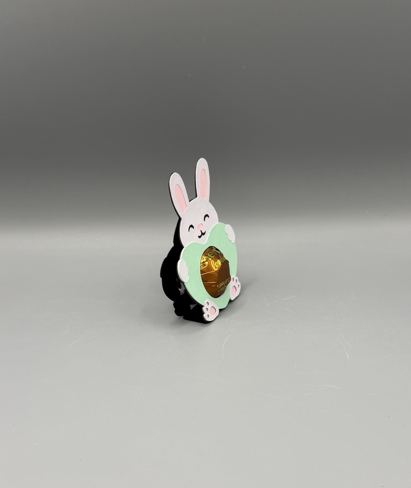 Hase mit Herz Schokoladenhalter Ostern
