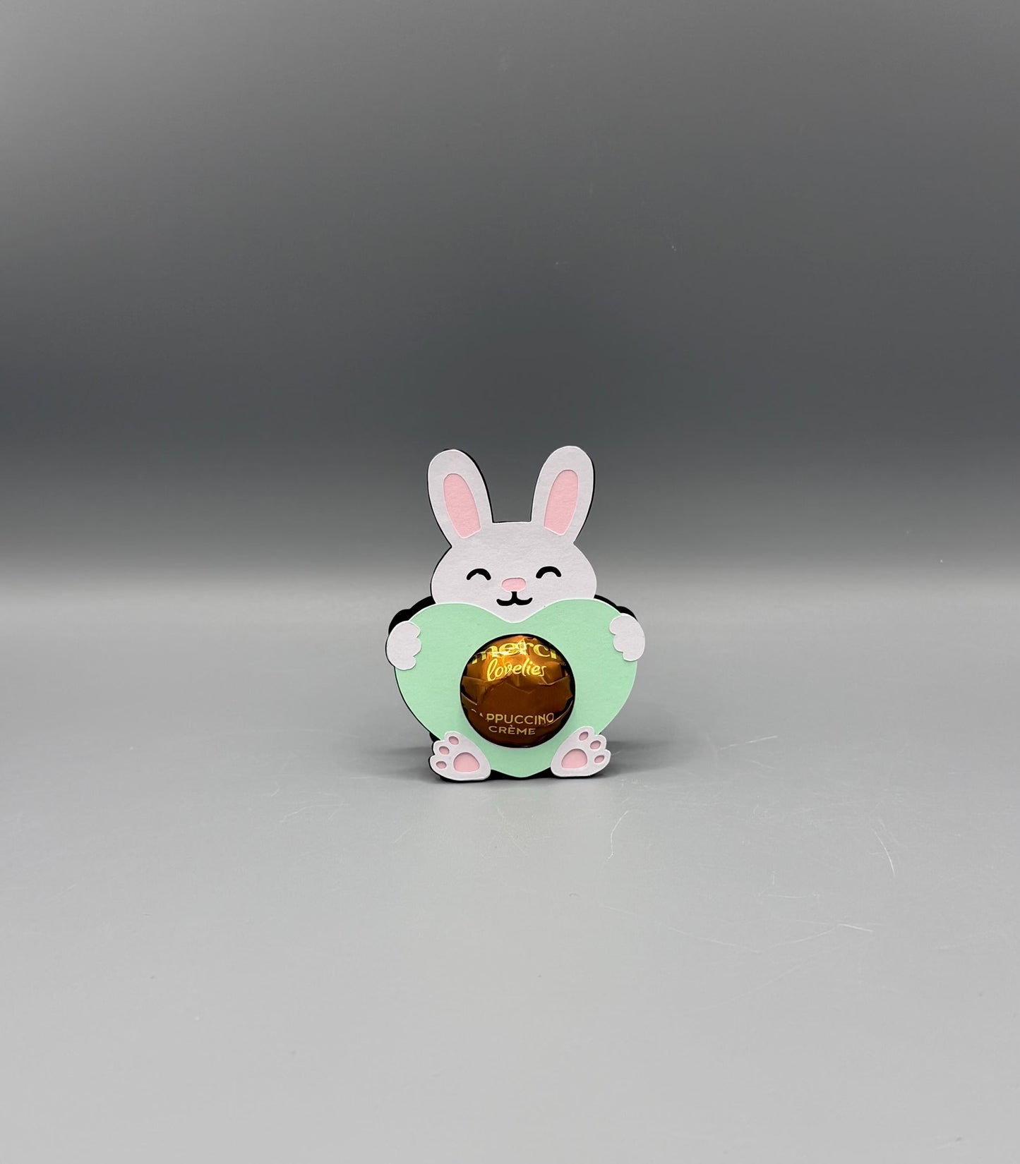 Hase mit Herz Schokoladenhalter Ostern