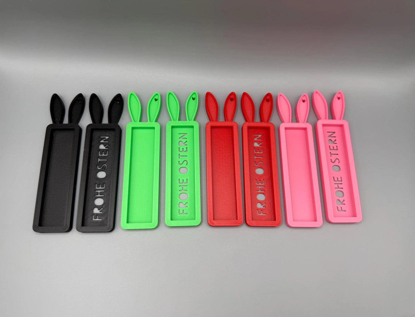 Bunte Hasen / Schokoladenhalter / Gastgeschenk /3D Druck