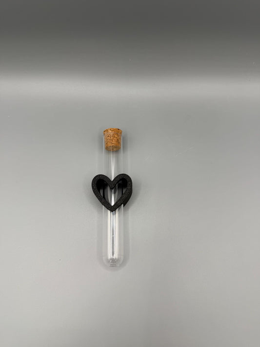 Herz für Reagenzglas / Gastgeschenk Hochzeit