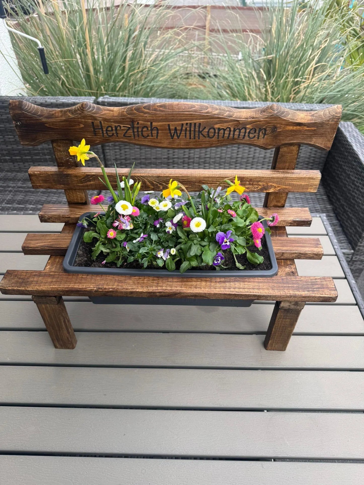 Blumenbank personalisiert